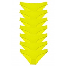 7 adet Süper Eko Set Likralı Kadın Slip Külot Sarı 