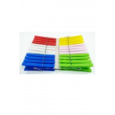 Çamaşır Mandalı Çelik Yaylı 24 Adet 