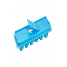 Silikon Tabanlı Buzluk Buz Kalıbı Kare Buz Kalıbı Doldur Kullan Mavi Viole 