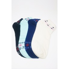 Kadın Bilek Çorap Yazlık Pamuklu Yumuşak Düz Renk 4 Çift 