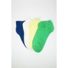 Kadın Havlu Patik Bilek Çorap Ev Çorabı 4 Çift 