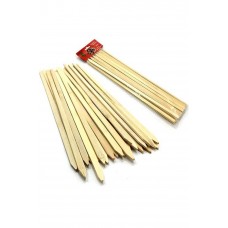 Bambu Adana Kebap Şişi Ahşap 25 Adet Yassı Çöp Şiş Kebap Şişi 30 cm 