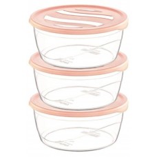 Çankaya 3'lü Karizma Yuvarlak Saklama Kabı ÇNK-2149 