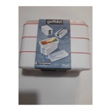 3 Katlı Beslenme Kabı Çatal Kaşık İçerisinde 