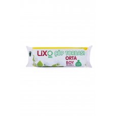 Orta Boy Çöp Torbası 55 x 60 cm 20 Li Rulo x 1 Paket = 20 Adet (Mavi) 