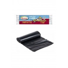 J-400 Jumbo Boy Çöp Torbası 80 x 110 cm 10 Lu Rulo x 1 Paket = 10 Adet (Siyah) 