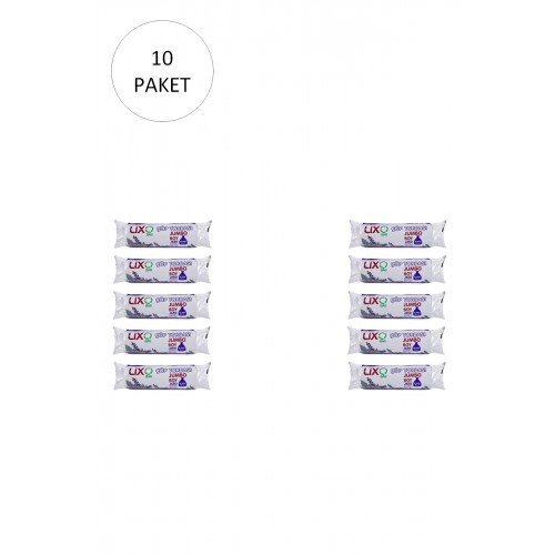 J-650 Jumbo Boy Çöp Torbası 80 x 110 cm 10 Lu Rulo x 10 Paket = 100 Adet (Siyah)