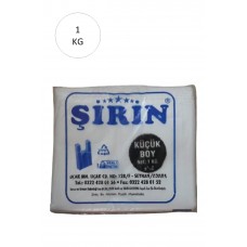 Beyaz Kalın Atlet Poşet Küçük Boy 25x45 Cm 1 Kg 1 Paket (Takriben 110 Adet) 