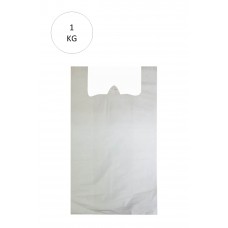 Beyaz Atlet Poşet Mini Boy 20x34 cm Takriben 235 Adet 1 Kg 