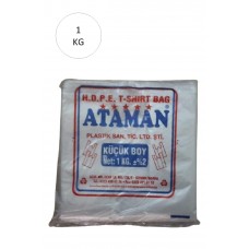 Kalın Şeffaf Atlet Poşet Küçük Boy 25x33 Cm 1 Kg (1 Paket-Takriben 170 Adet) 
