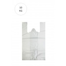 Beyaz Atlet Poşet Küçük Boy 25x45 cm Takriben 1.110 Adet 10 Kg