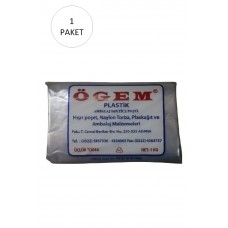 Bakkaliye Naylon Torba Üçlük 26x45 cm 1 kg 1 Paket (Takriben 135 Adet) 