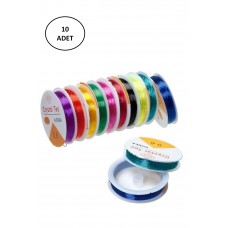 Misyon Lastikli Misine İpi 0.6 Mm 10 Adet 