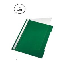 Ticon Plastik Telli Dosya Yeşil 50 li 