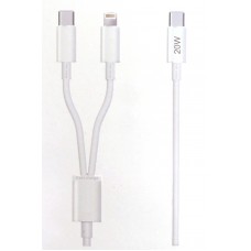 Yeni Nesil USB-C to Lightning USB-C Hızlı Şarj ve Data Kablosu 5.0A Hızlı Kablo 1 metre 20W 