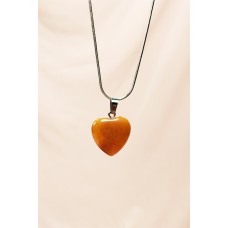 Aragonit Doğal Taşı Zincirli El Yapımı Kolye Uç: 2 cm Zincir: 20 cm Kutulu 