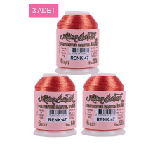 3 Adet Altınbaşak Oya ve Dantel İpi 20 gr - Royaleks - No: 047 