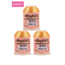 3 Adet Altınbaşak Oya ve Dantel İpi 20 gr - Royaleks - No: 450