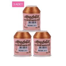 3 Adet Altınbaşak Oya ve Dantel İpi 20 gr - Royaleks - No: 413 