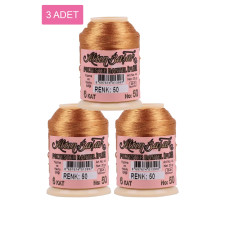 3 Adet Altınbaşak Oya ve Dantel İpi 20 gr - Royaleks - No: 050 