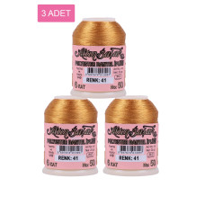 3 Adet Altınbaşak Oya ve Dantel İpi 20 gr - Royaleks - No: 041 