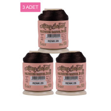 3 Adet Altınbaşak Oya ve Dantel İpi 20 gr - Royaleks - No: 029 