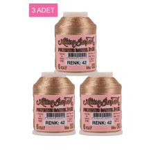 3 Adet Altınbaşak Oya ve Dantel İpi 20 gr - Royaleks - No: 042 