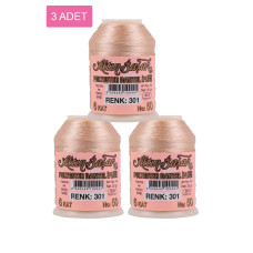 3 Adet Altınbaşak Oya ve Dantel İpi 20 gr - Royaleks - No: 301 