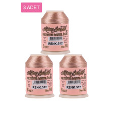 3 Adet Altınbaşak Oya ve Dantel İpi 20 gr - Royaleks - No: 512 