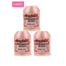 3 Adet Altınbaşak Oya ve Dantel İpi 20 gr - Royaleks - No: 423 