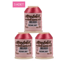 3 Adet Altınbaşak Oya ve Dantel İpi 20 gr - Royaleks - No: 697 