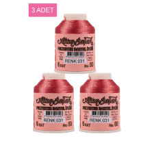 3 Adet Altınbaşak Oya ve Dantel İpi 20 gr - Royaleks - No: 031 