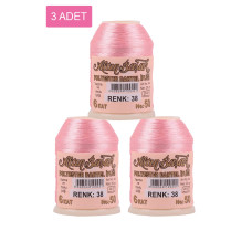 3 Adet Altınbaşak Oya ve Dantel İpi 20 gr - Royaleks - No: 038 