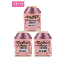 3 Adet Altınbaşak Oya ve Dantel İpi 20 gr - Royaleks - No: 694 