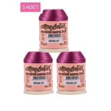 3 Adet Altınbaşak Oya ve Dantel İpi 20 gr - Royaleks - No: 087 