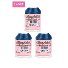 3 Adet Altınbaşak Oya ve Dantel İpi 20 gr - Royaleks - No: 585 