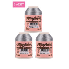 3 Adet Altınbaşak Oya ve Dantel İpi 20 gr - Royaleks - No: 715 