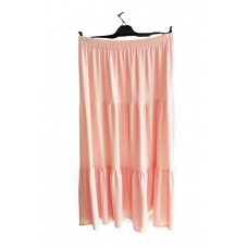 Beli Lastikli Bürümcek Kumaş Etek Anne Eteği Uzun Namaz Eteği Somon 44-52 beden 