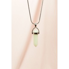 Kedi Gözü Doğal Taşı Zincirli El Yapımı Tasarımlı Kolye Uç: 3,5 cm Zincir: 20 cm Kutulu 