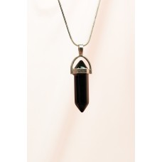 Onix Doğal Taşı Zincirli El Yapımı Tasarımlı Kolye Uç: 3,5 cm Zincir: 20 cm Kutulu 