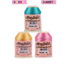 3 Adet Altınbaşak Oya ve Dantel İpi 20 gr - Royaleks - No: 347 - 040 - 505 