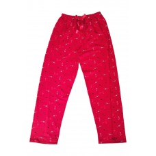 Beli Lastikli Mevsimlik Viskon Penye Pantolon Kırmızı 