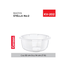 Yuvarlak Şeffaf Badya 1 Adet 2 No Royaleks-E174 