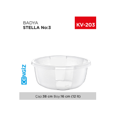 Yuvarlak Şeffaf Badya 1 Adet 3 No Royaleks-E175
