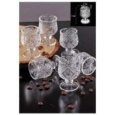 Kristal Kahve Yanı Bardağı 6lı Royaleks-R1720 