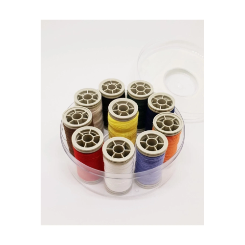 Dikiş Iplik Seti 10'lu Yuvarlak Kutulu Royaleks-7663