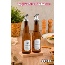 2 Adet Standlı Yağlık Yağdanlık Takımı Royaleks-YST354 