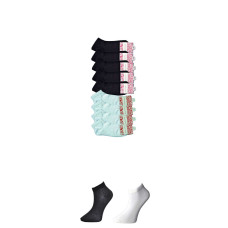 Siyah ve Beyaz Kadın Bilek Çorap 9 çift 