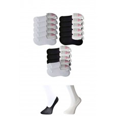 Siyah ve Beyaz Kadın Babet Çorap 15 çift 