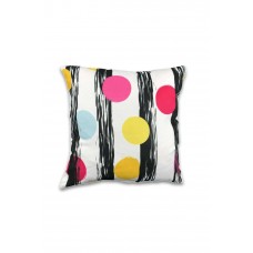 Çift Taraf Baskılı Petek Kumaş Kırlent Minder Kılıfı 43x43 Beyaz